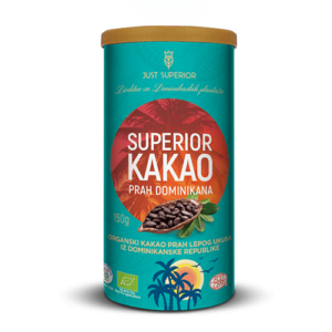 Organski kakao prah iz Dominikane Just Superior – 150g